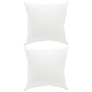 vidaXL Padi FULDA 2 tk 50 x 50 cm 100% hane sule ja sule Valge