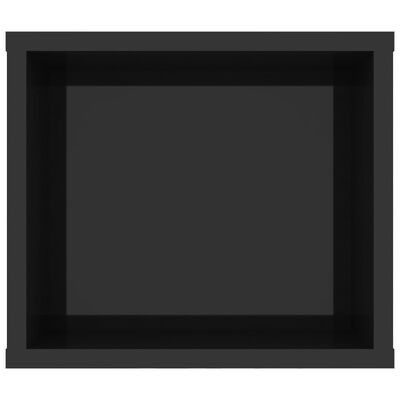 vidaXL Rippuv TV-kapp, kõrgläikega must 100x30x26,5cm puitlaastplaat