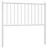 vidaXL metallist vahetatav voodipeats, valge, 90 cm