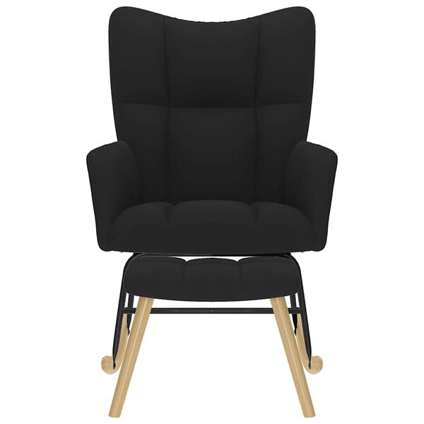 vidaXL kiiktool jalapingiga, must, kangas