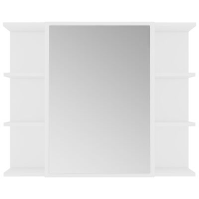 vidaXL vannitoa peeglikapp valge 80 x 20,5 x 64 cm puitlaastplaat