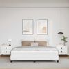 vidaXL Voodi raam madratsiga PUHAS VALGE 180 x 200 cm kangas
