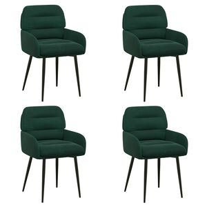 vidaXL S&ouml;&ouml;gitoa Toolid 4 pcs Samet Tumeroheline 59 x 59,5 x 90 cm
