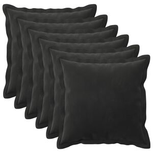 vidaXL Padi padjaga HOUTEN 6 tk Must Samet