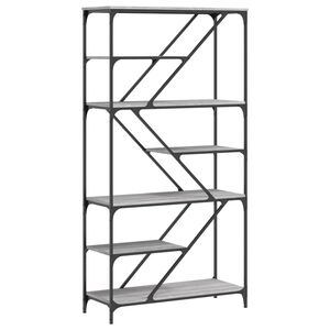 vidaXL raamaturiiul, hall Sonoma tamm, 91x36x176 cm, tehispuit/teras