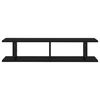 vidaXL seinariiulid 2 tk, must, 90x18x20 cm, puitlaastplaat
