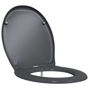 vidaXL Tualettsari Antratsiit 47 x 37 x 4 cm Duroplast