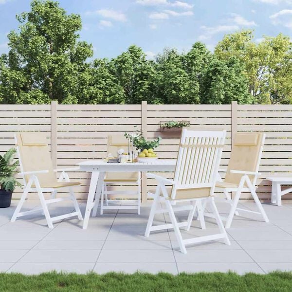 vidaXL k&otilde;rge seljatoega toolipadjad 4 tk, beež, oxford kangas