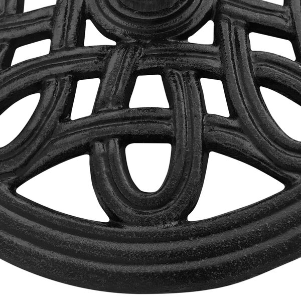 vidaXL p&auml;ikesevarju alus, must, 44 x 44 x 32 cm, malm