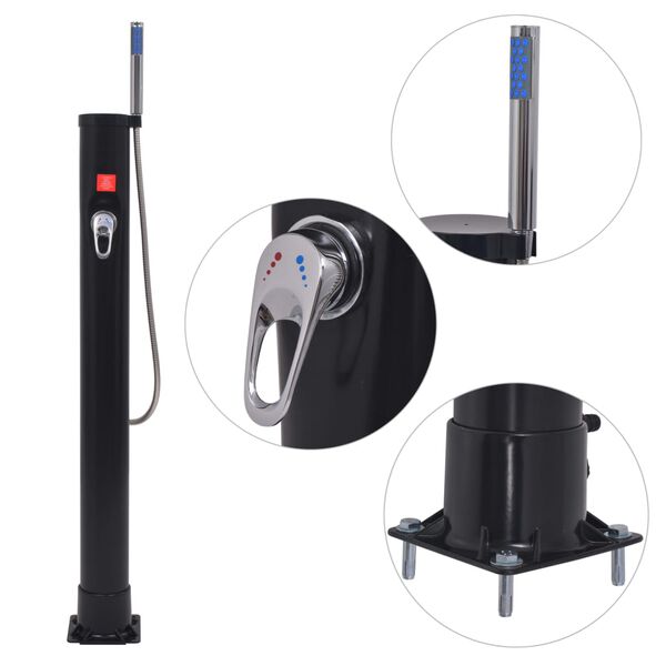 vidaXL päikesedušš 8 l PVC teras