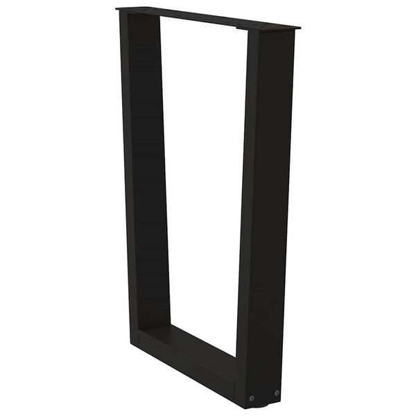 vidaXL s&ouml;&ouml;gilaua jalad, V-kujulised, 2 tk, mustad, 60 x (72&ndash;73,3) cm, teras