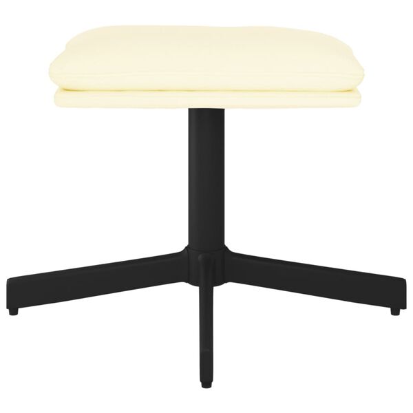 vidaXL jalapink, kreemjas, 60x60x36 cm, kunstnahk