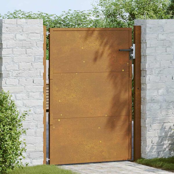 vidaXL aiavärav 100 x 125 cm corten terasest