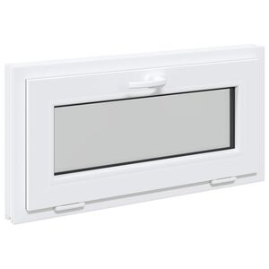vidaXL Keldriakendus RISOR 80 x 40 cm PVC ja klaas Valge