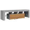 vidaXL telerialus LED-tuledega, hall Sonoma tamm, 140 x 36,5 x 40 cm