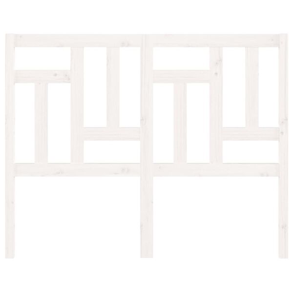 vidaXL voodipeats, valge, 125,5x4x100 cm, m&auml;nnipuit