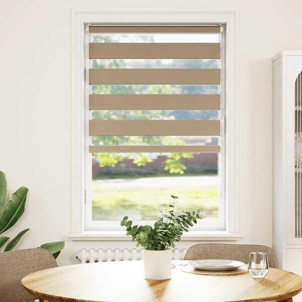 vidaXL Triibuline ruloo 85x150 cm kanga laius 80,9 cm pol&uuml;ester