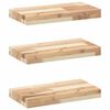 vidaXL ujuvad riiulid 3 tk 60 x 20 x 4 cm t&ouml;&ouml;tlemata t&auml;ispuidust akaatsia