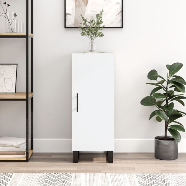 vidaXL puhvetkapp, valge, 34,5 x 34 x 90 cm, tehispuit