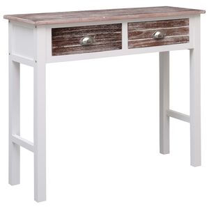 vidaXL konsoollaud, pruun, 90 x 30 x 77 cm, puit