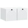 vidaXL Rippuv TV kapp Valge 59,5 x 41 x 30 cm Tehispuit