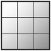 vidaXL seinapeegel, must, 60 x 60 cm, metall