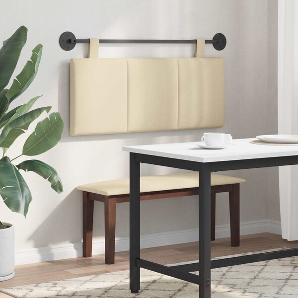 vidaXL Rippuv Peatoe Seinale kinnitatav cream 110 x 55 x 5 cm kangas