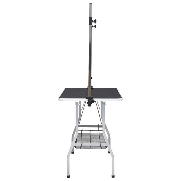 vidaXL reguleeritav koera pügamise laud 2 aasa ja korviga