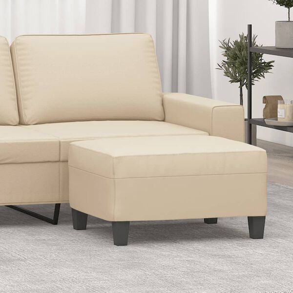 vidaXL jalapink, kreemjas, 70 x 55 x 41 cm, mikrofiiber kangas