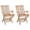 vidaXL Kokkupandav Aiatool 2 pcs Naturaalne Tugev teakpuit