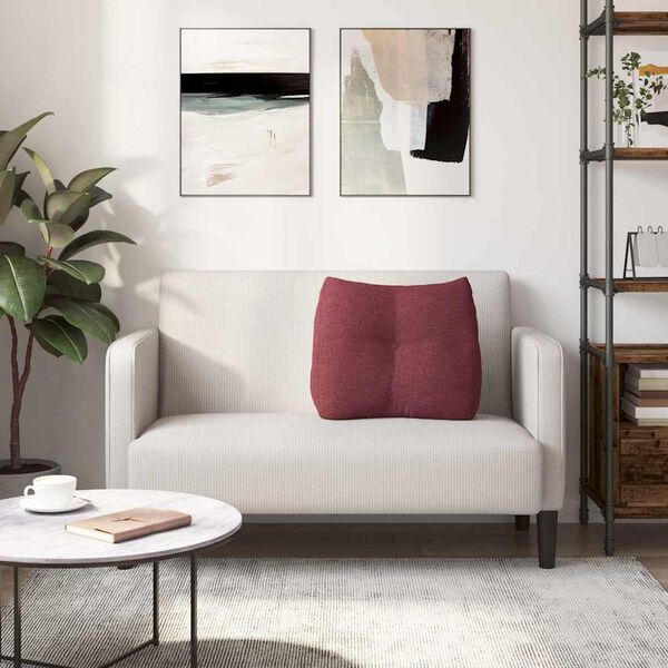 vidaXL Seljatugi padi Veinpunane 60 x 24 x 50 cm kangas