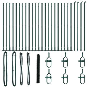 vidaXL Keevitatud Traat Aed Betoonalusega 50 x 1,5 m (L x K)