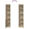 vidaXL Highboard Sonoma tamm 37,5x35x180 cm Engineered Wood