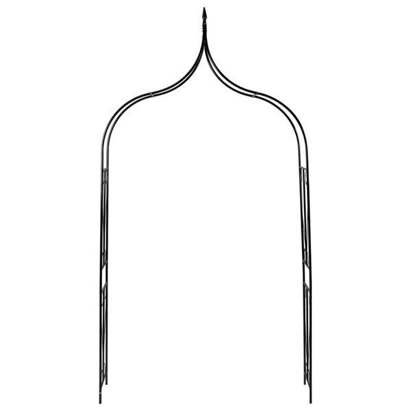 vidaXL aiakaar, tumeroheline, 142 x 37 x 275 cm, raud