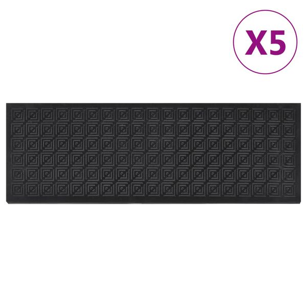 vidaXL trepiastme matt 5 tk, 25 x 75 cm, kumm