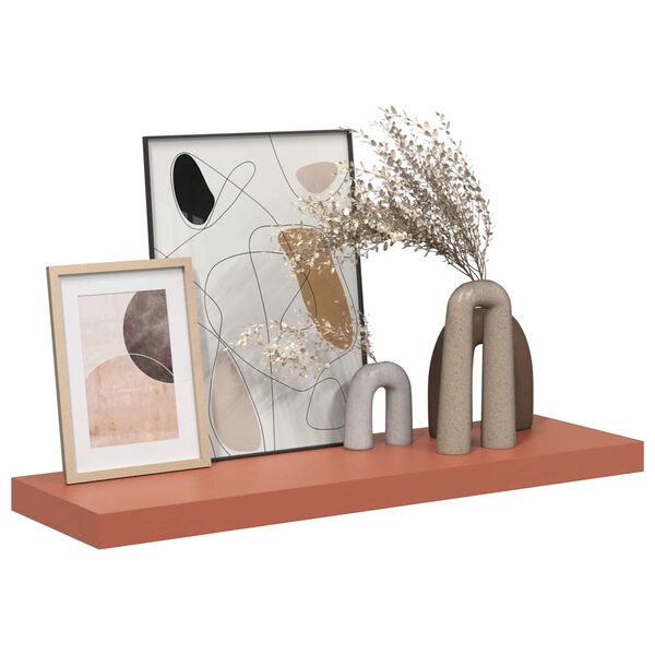 vidaXL Seinariiul Seinale kinnitatav Punane 90 x 23,5 x 4 cm Tehispuit