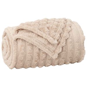 vidaXL Pleedi pleed Beež 150 x 130 cm 0.5 kg Fliis