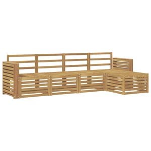 vidaXL V&auml;li diivanikomplekt 5 pcs Valge 257 x 122,5 x 73 cm