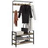 vidaXL Riidepuu riiuliga K&auml;sit&ouml;&ouml;puu 95 x 34 x 184 cm Tehispuit