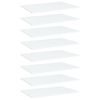 vidaXL riiuliplaadid 8 tk, valge, 60x40x1,5 cm, puitlaastplaat