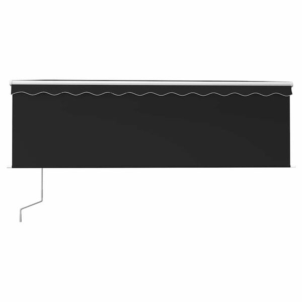 vidaXL automaatne varikatus rulooga, 4,5 x 3 m, antratsiit