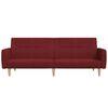vidaXL kahekohaline diivanvoodi, veinipunane, kangas