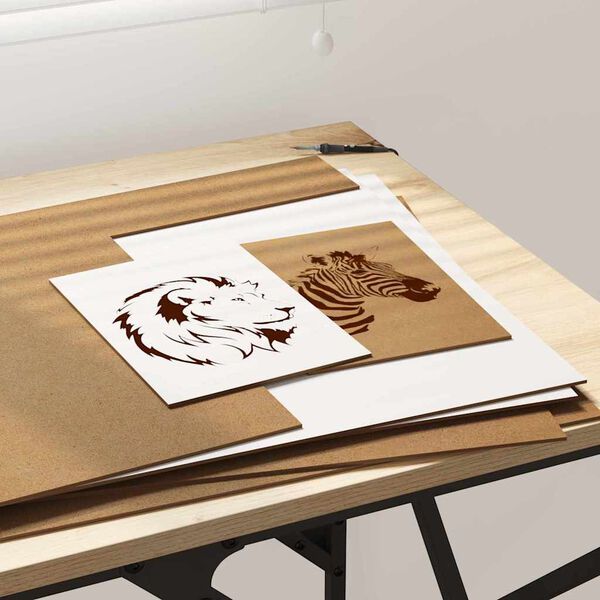 vidaXL Dekor Paneelid 12 pcs Valge 40 x 60 x 0.3 cm Tehispuit