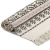 vidaXL Kilim vaip, puuvill, 120 x 180 cm, mustriline, hall/roosa
