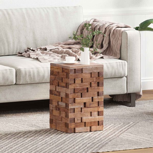 vidaXL Jalgtool Neutraalne 29 x 29 x 48 cm Taastatud puit