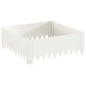vidaXL Murupiire 60 x 60 x 20 cm Teras Valge