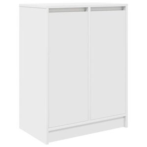 vidaXL kingakapp, valge, 57x34x76 cm, tehispuit