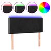 vidaXL LED-voodipeats, must, 90x5x78/88 cm, samet