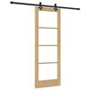 vidaXL Libisev uks ORKDAL Looduslik ja must 73,5 x 198,5 cm