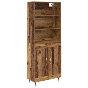 vidaXL K&otilde;rgushein Vana puit 69,5 x 34 x 180 cm Tehispuit